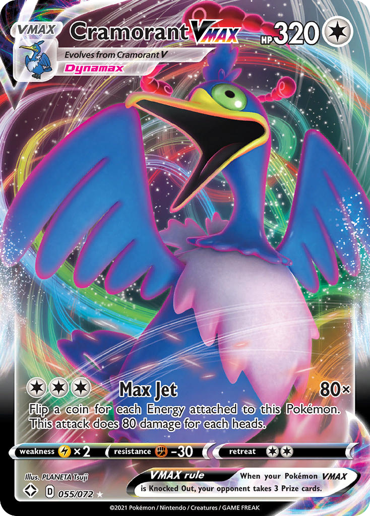 Cramorant VMAX – Shining Fates 055/072 Pokémon card