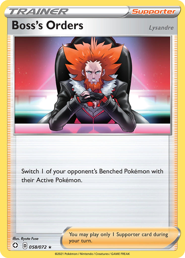 Boss's Orders – Shining Fates 058/072 Pokémon card