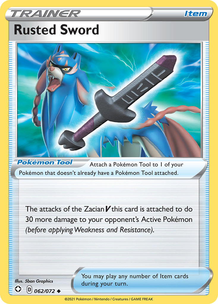 Rusted Sword – Shining Fates 062/072 Pokémon card