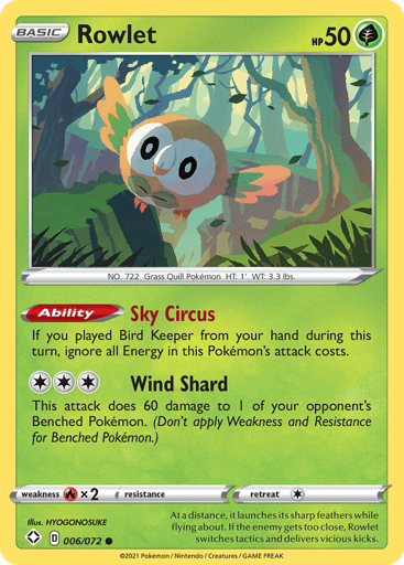 Rowlet - Shining Fates 6