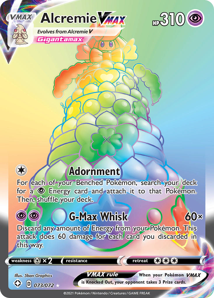 Alcremie VMAX – Shining Fates 073/072 Pokémon card