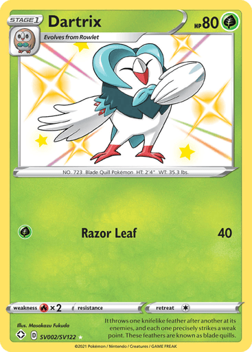 Dartrix - Shining Fates Shiny Vault SV002