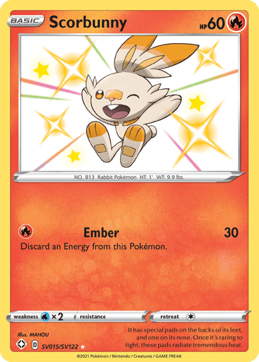 Scorbunny - Shining Fates Shiny Vault SV015