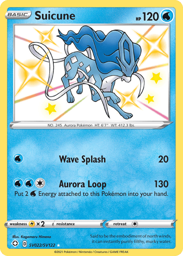 Suicune - Shining Fates Shiny Vault SV022