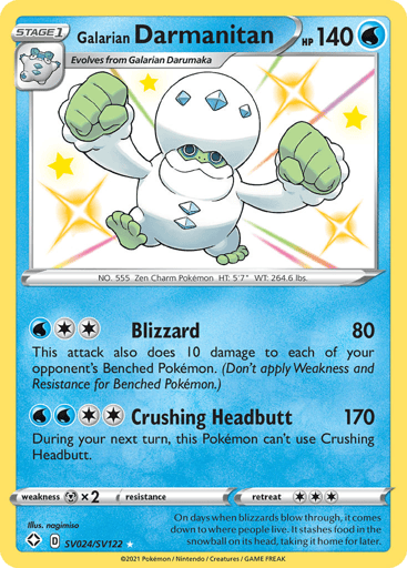 Galarian Darmanitan - Shining Fates Shiny Vault SV024