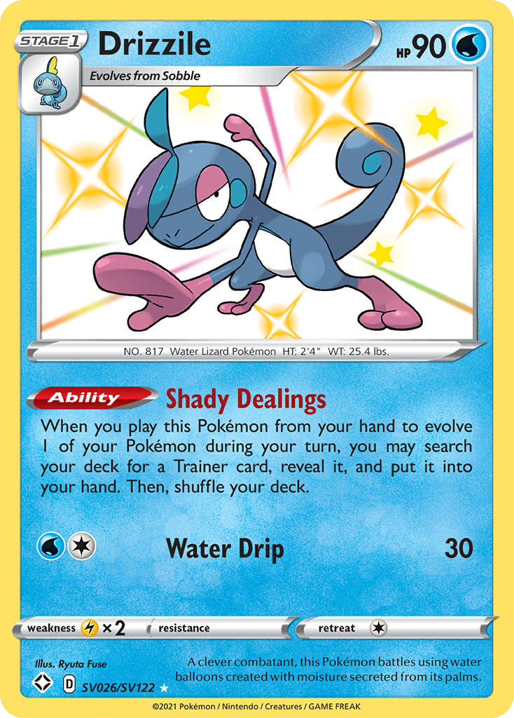 Drizzile – Shining Fates Shiny Vault SV026/SV122 Pokémon card