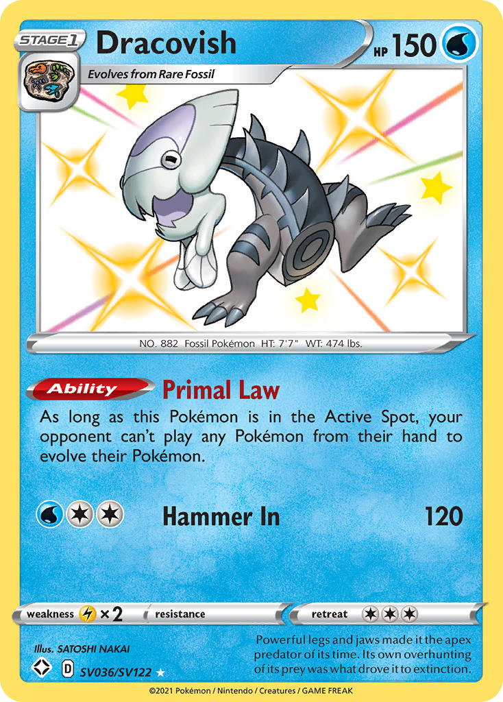 Dracovish – Shining Fates Shiny Vault SV036/SV122 Pokémon card