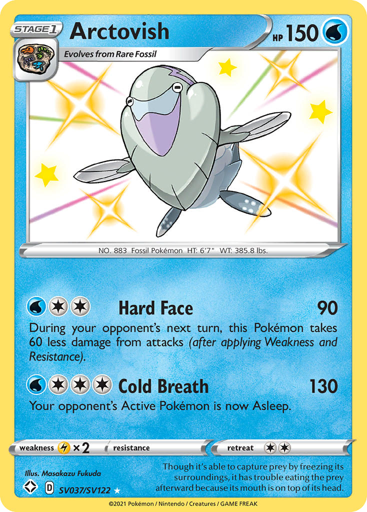 Arctovish – Shining Fates Shiny Vault SV037/SV122 Pokémon card