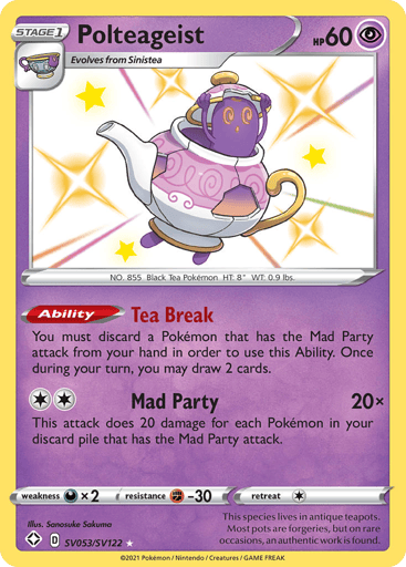 Polteageist - Shining Fates Shiny Vault SV053