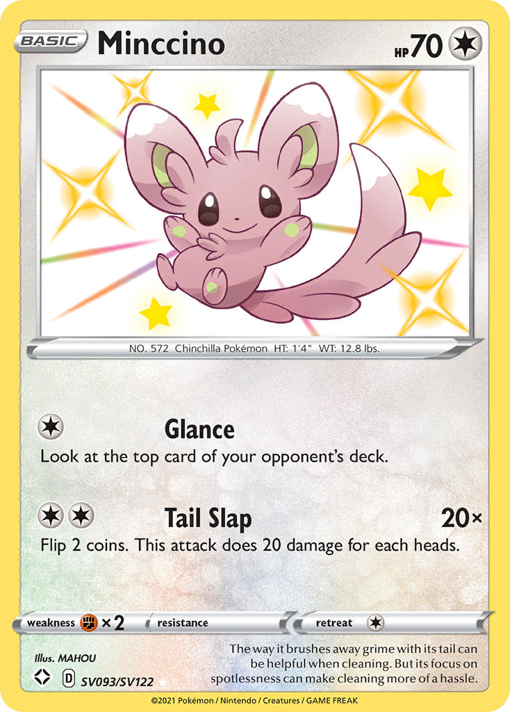 Minccino – Shining Fates Shiny Vault SV093/SV122 Pokémon card