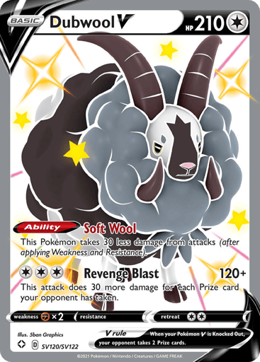 Dubwool V - Shining Fates Shiny Vault SV120