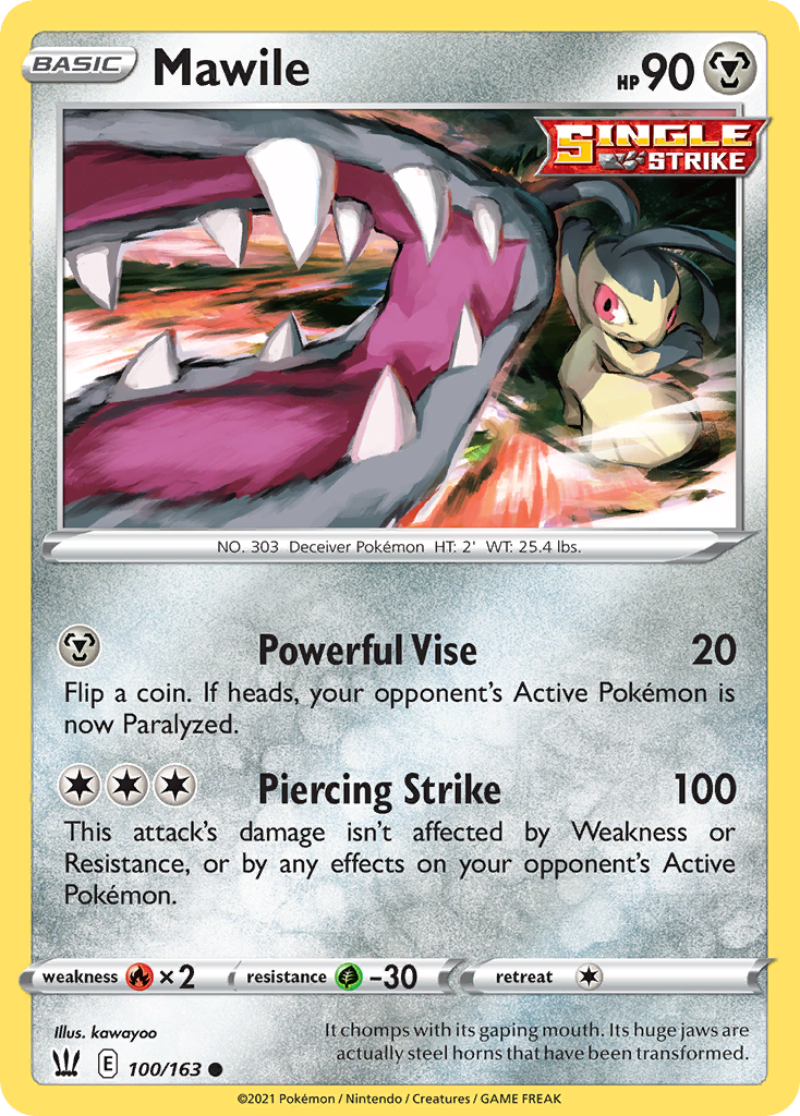 Mawile – Battle Styles 100/163 Pokémon card