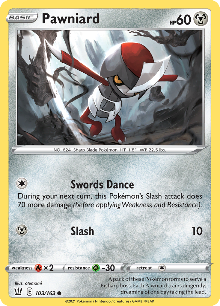 Pawniard – Battle Styles 103/163 Pokémon card