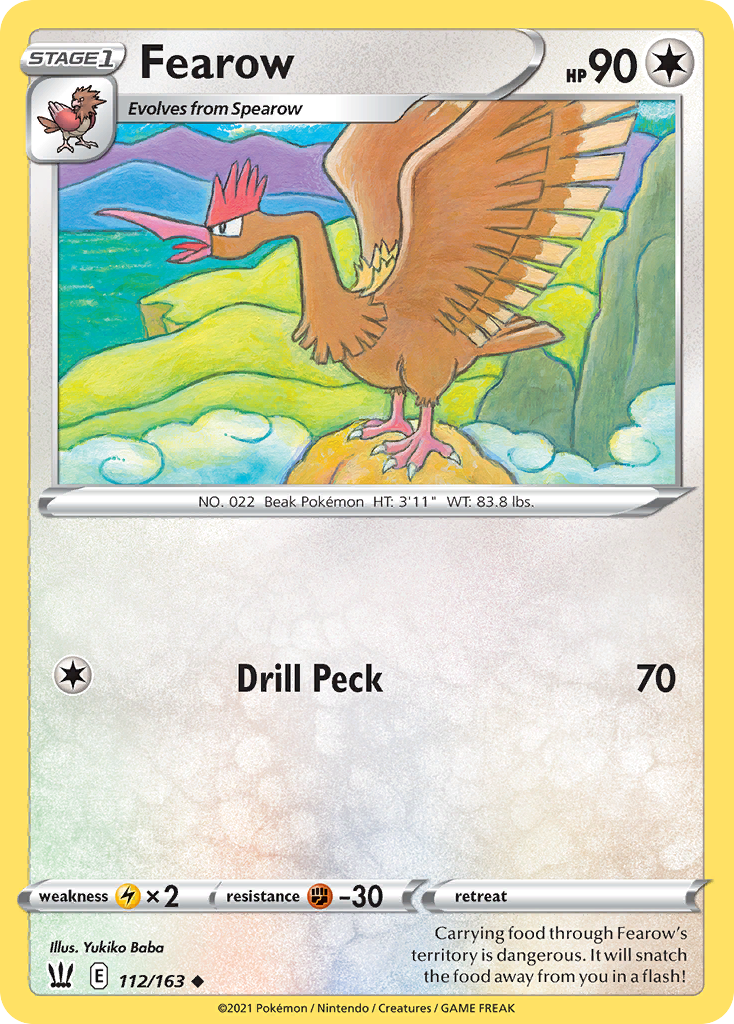 Fearow – Battle Styles 112/163 Pokémon card