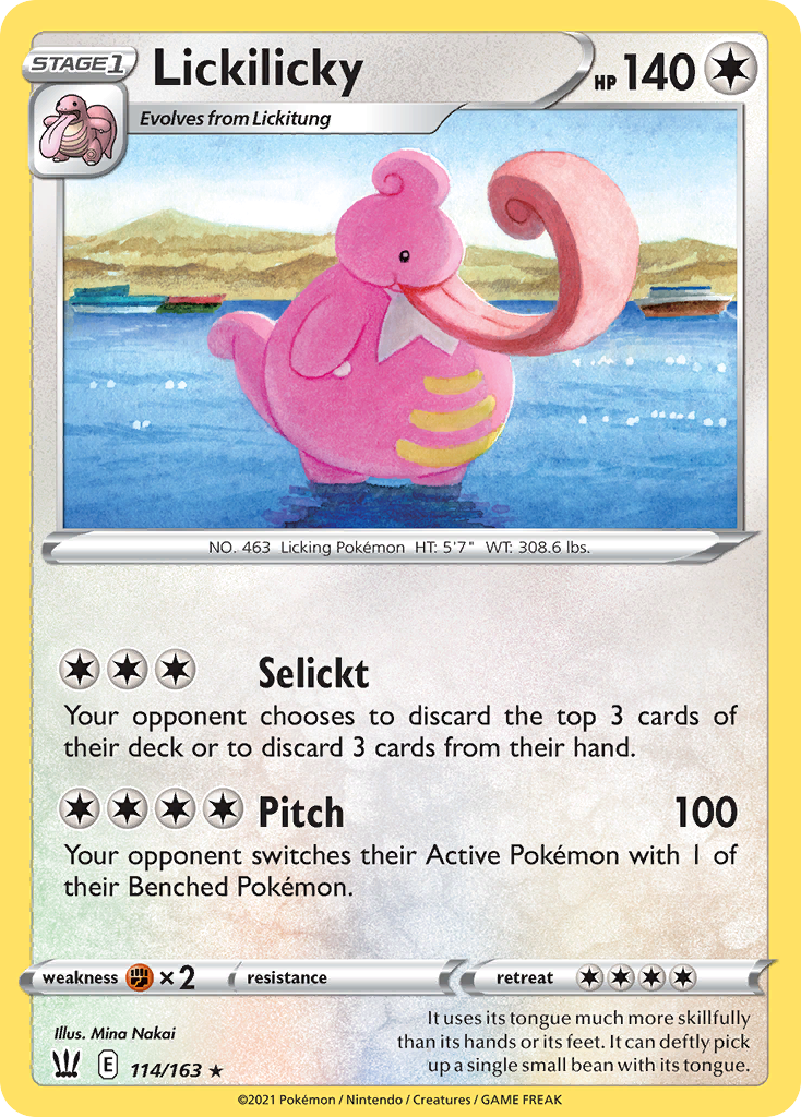 Lickilicky – Battle Styles 114/163 Pokémon card