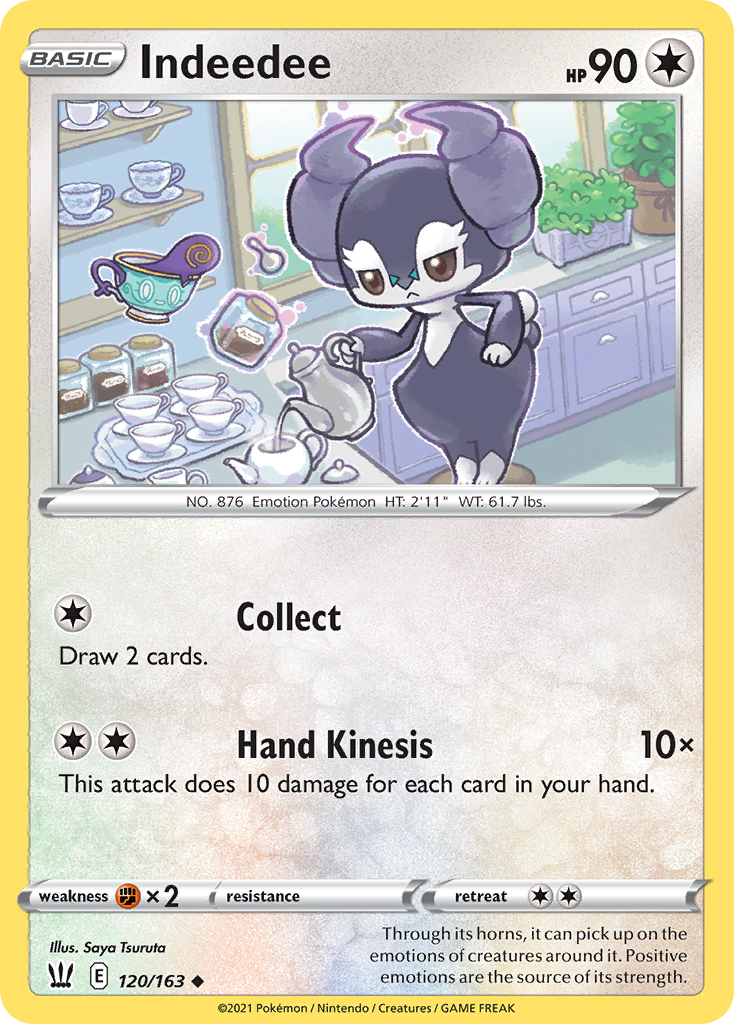 Indeedee – Battle Styles 120/163 Pokémon card