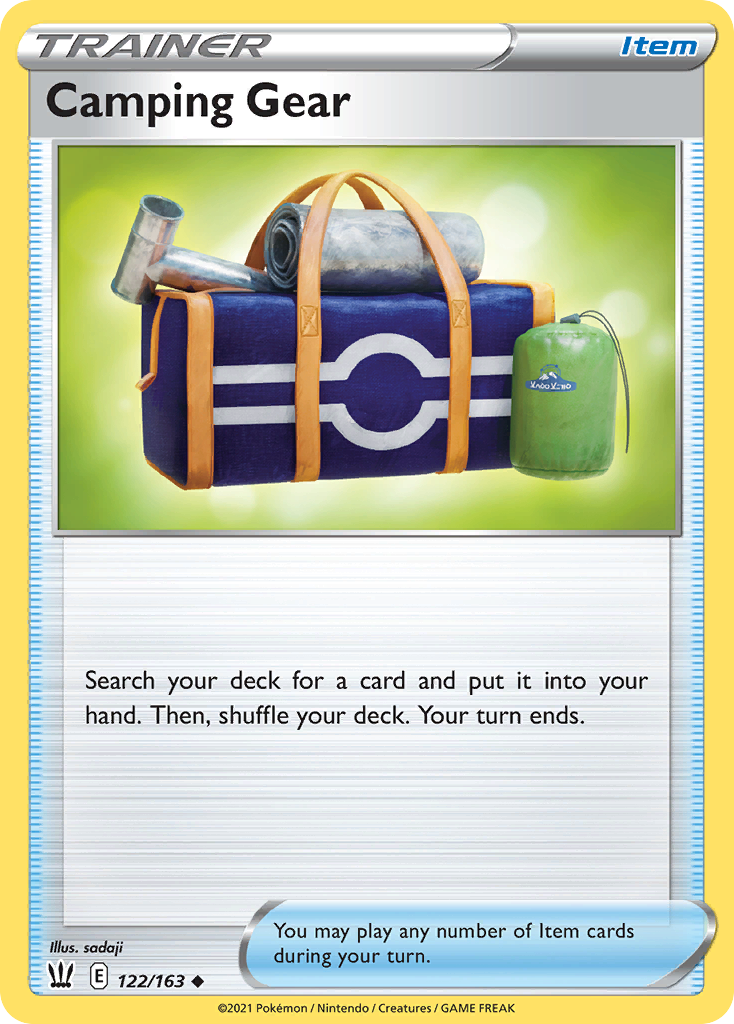 Camping Gear – Battle Styles 122/163 Pokémon card
