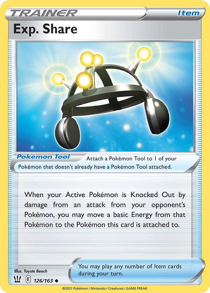 Exp. Share – Battle Styles 126/163 Pokémon card