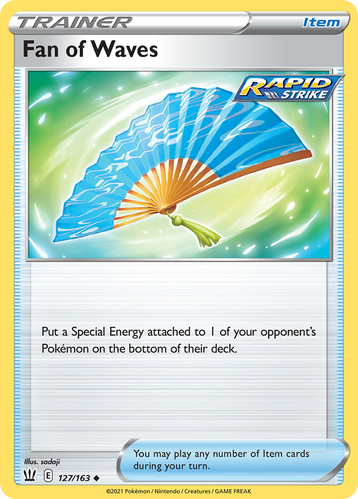 Fan of Waves – Battle Styles 127/163 Pokémon card