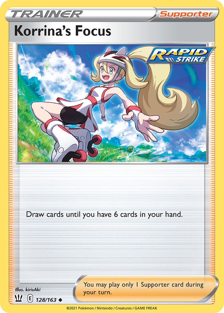Korrina's Focus – Battle Styles 128/163 Pokémon card
