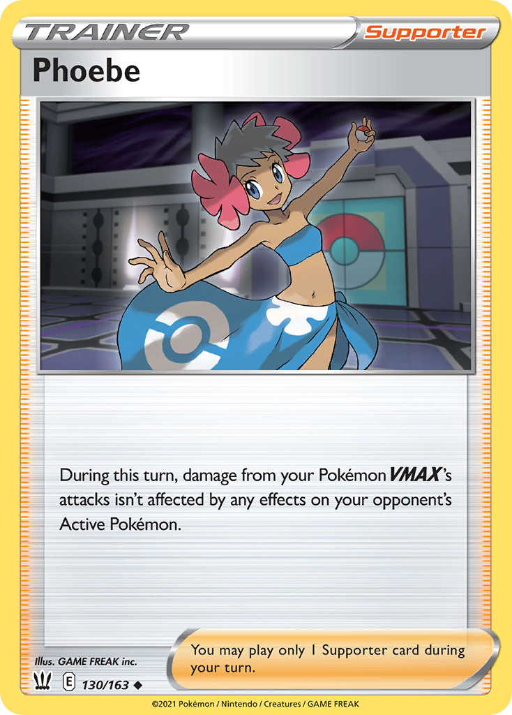 Phoebe – Battle Styles 130/163 Pokémon card