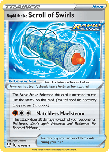 Rapid Strike Scroll of Swirls - Battle Styles 131