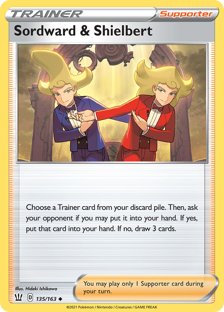 Sordward & Shielbert – Battle Styles 135/163 Pokémon card