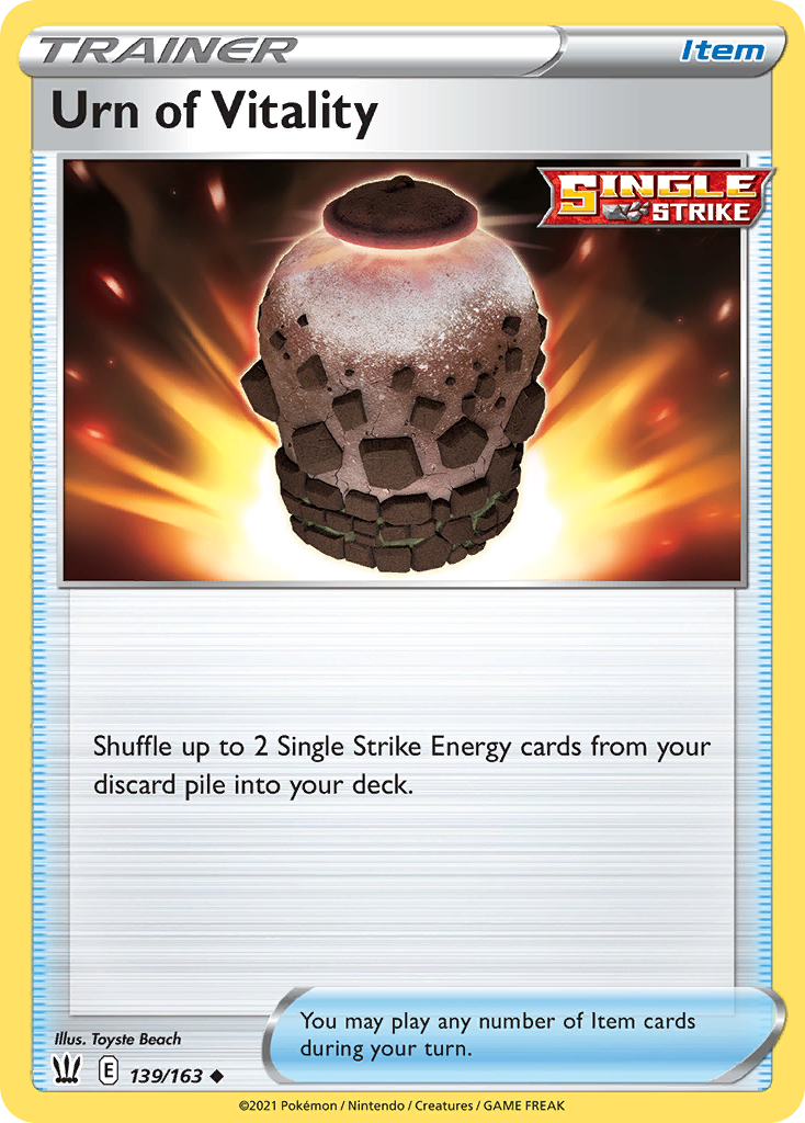 Urn of Vitality – Battle Styles 139/163 Pokémon card