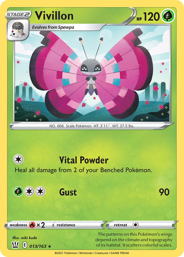 Vivillon – Battle Styles 013/163 Pokémon card