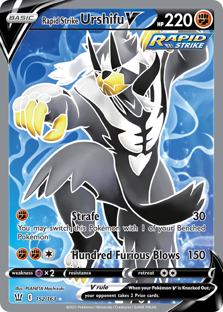 Rapid Strike Urshifu V – Battle Styles 152/163 Pokémon card