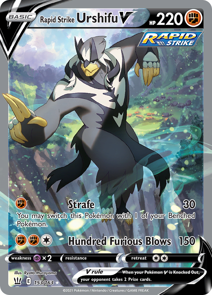 Rapid Strike Urshifu V – Battle Styles 153/163 Pokémon card