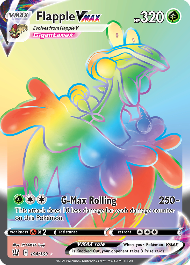 Flapple VMAX – Battle Styles 164/163 Pokémon card