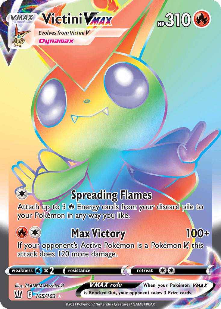 Victini VMAX – Battle Styles 165/163 Pokémon card