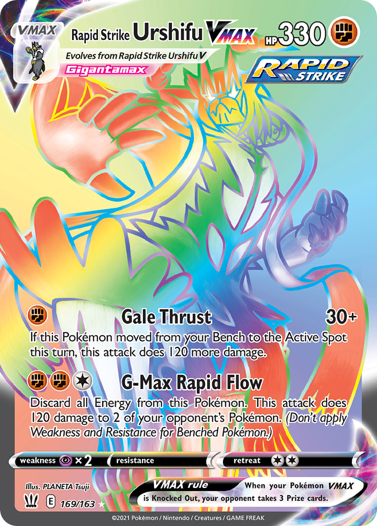 Rapid Strike Urshifu VMAX – Battle Styles 169/163 Pokémon card
