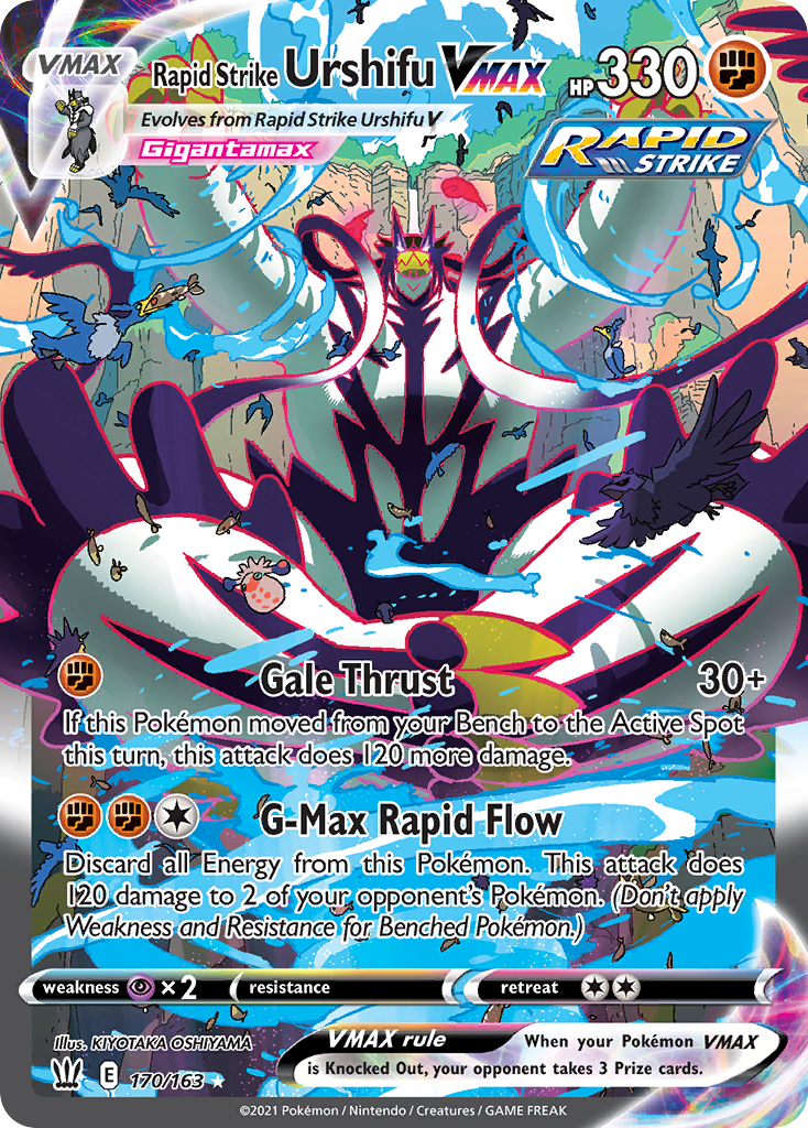 Rapid Strike Urshifu VMAX – Battle Styles 170/163 Pokémon card