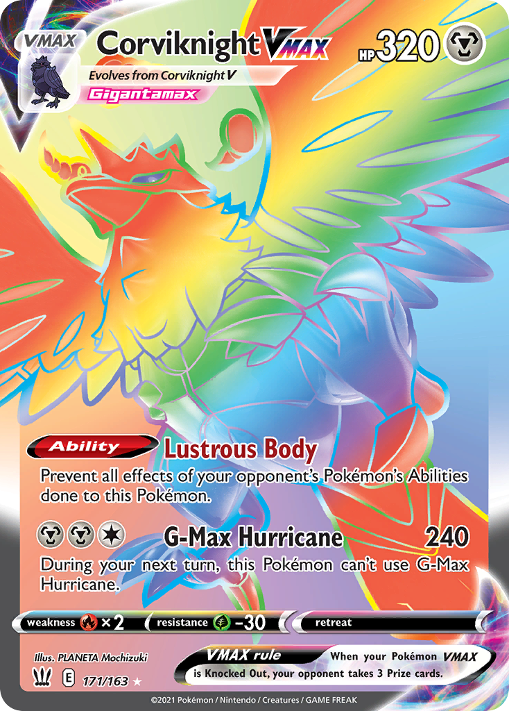 Corviknight VMAX – Battle Styles 171/163 Pokémon card