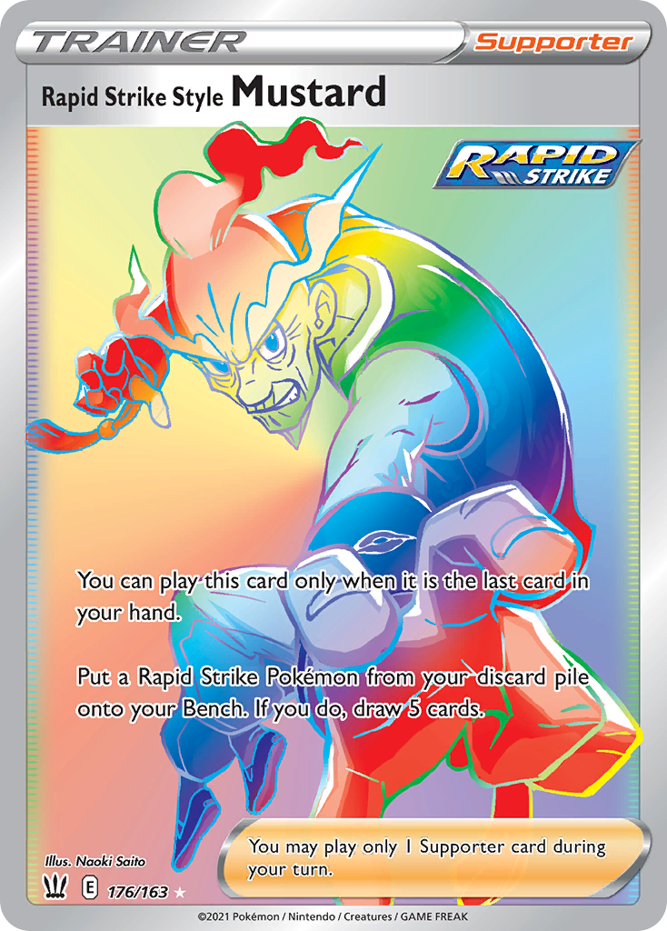 Rapid Strike Style Mustard – Battle Styles 176/163 Pokémon card