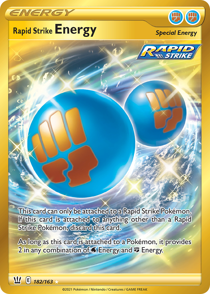 Rapid Strike Energy – Battle Styles 182/163 Pokémon card
