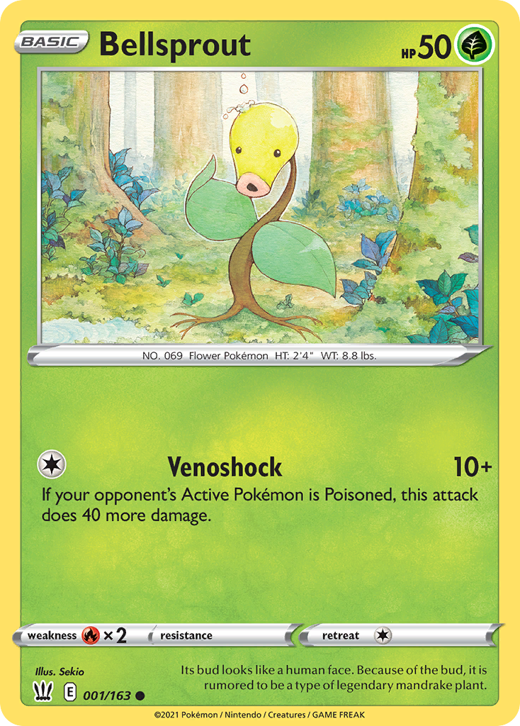 Bellsprout – Battle Styles 001/163 Pokémon card