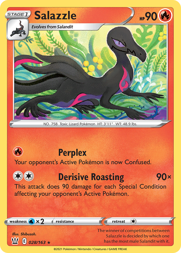Salazzle – Battle Styles 028/163 Pokémon card