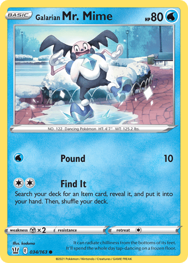 Galarian Mr. Mime - Battle Styles 34