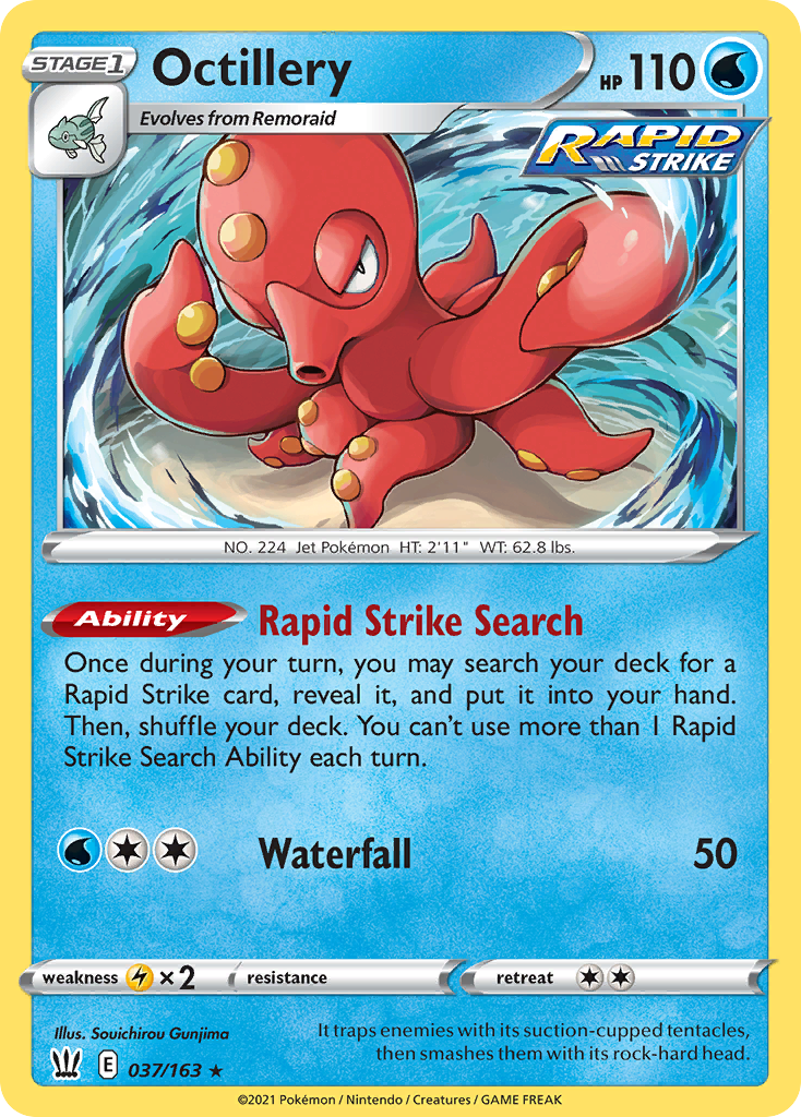 Octillery – Battle Styles 037/163 Pokémon card