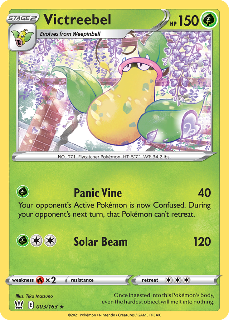 Victreebel – Battle Styles 003/163 Pokémon card