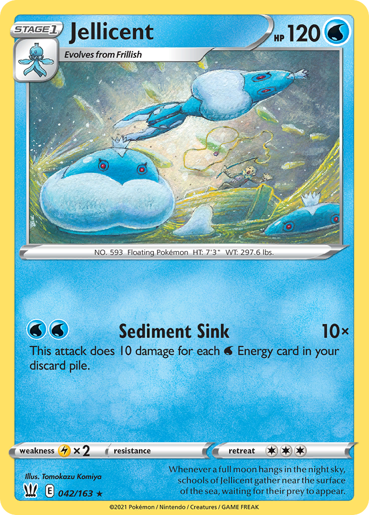 Jellicent – Battle Styles 042/163 Pokémon card