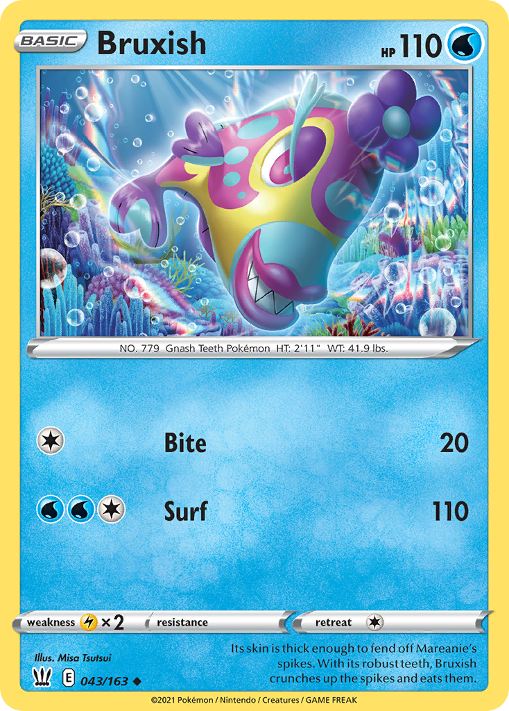 Bruxish – Battle Styles 043/163 Pokémon card