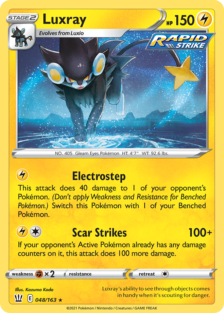 Luxray – Battle Styles 048/163 Pokémon card