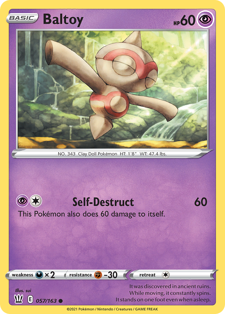 Baltoy – Battle Styles 057/163 Pokémon card
