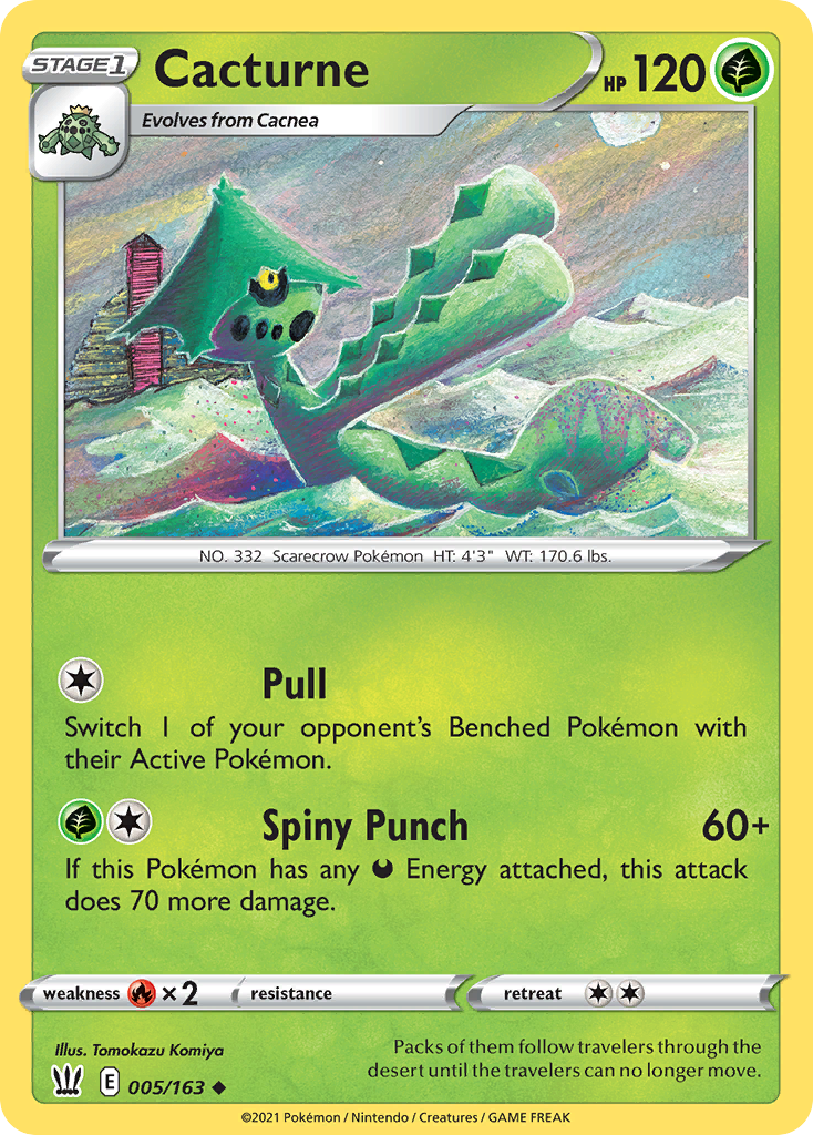 Cacturne – Battle Styles 005/163 Pokémon card