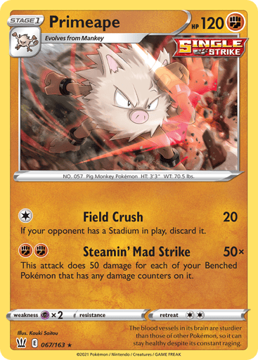 Primeape - Battle Styles 67