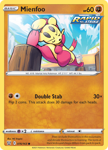 Mienfoo - Battle Styles 76